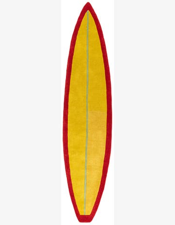 2' x 8' 10 SurfBoard Wool Freeform Rug