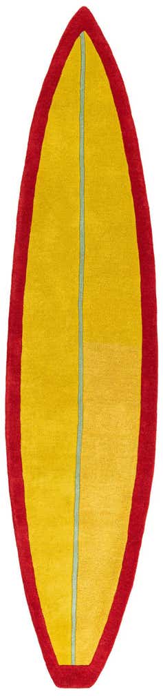 2' x 8' 10 SurfBoard Wool Freeform Rug