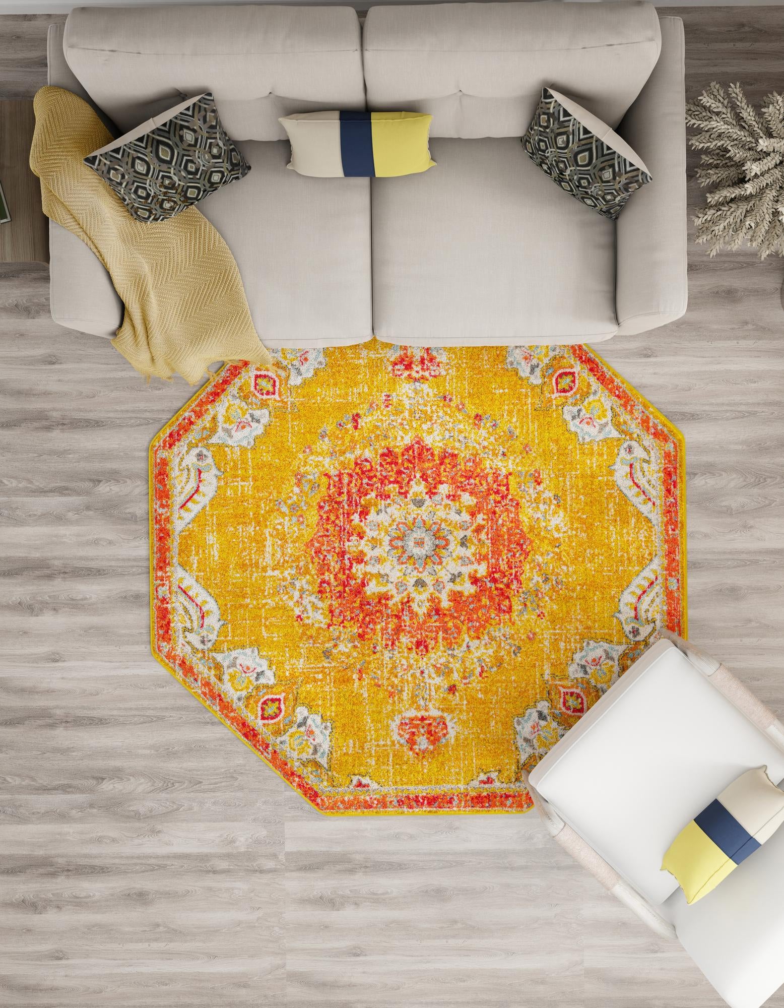 6' x 6' Madeline Octagon Rug