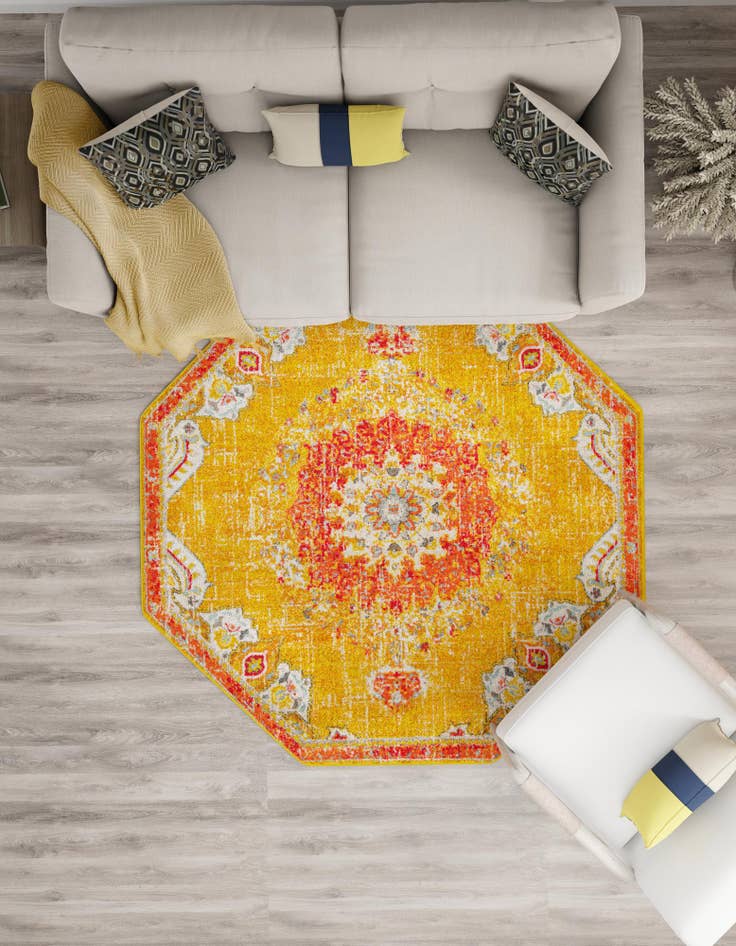 Detail image of 6' x 6' Madeline Octagon Rug