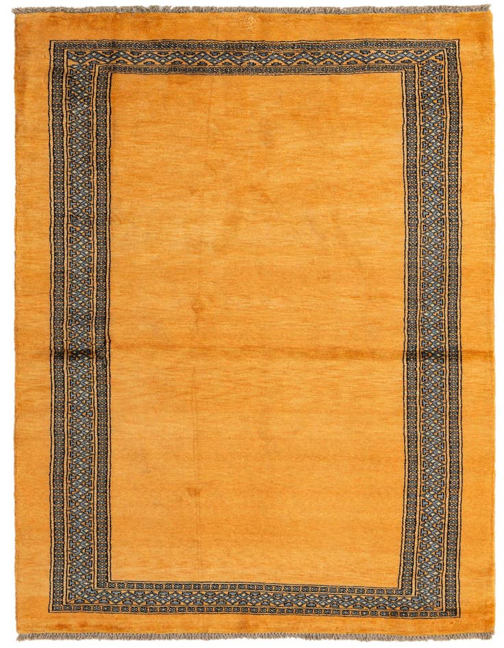 Detail image of 4' 7 x 6' 9 Hand Knotted Peshawar Ziegler Rug