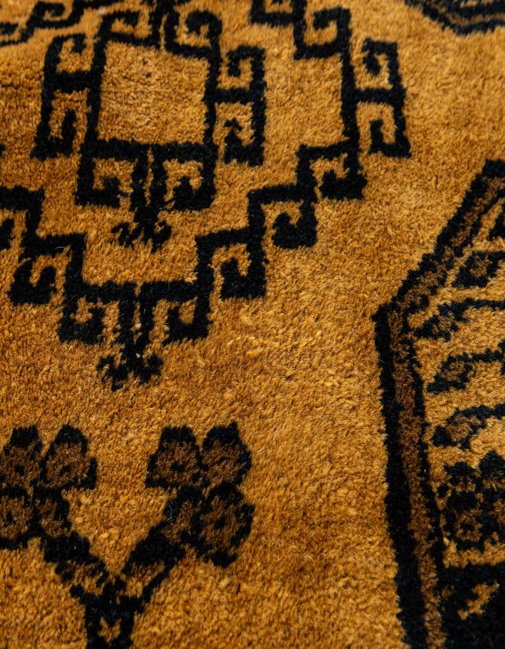 Detail image of 8' 7 x 11' 4  Hand Knotted Afghan Akhche Wool Rug