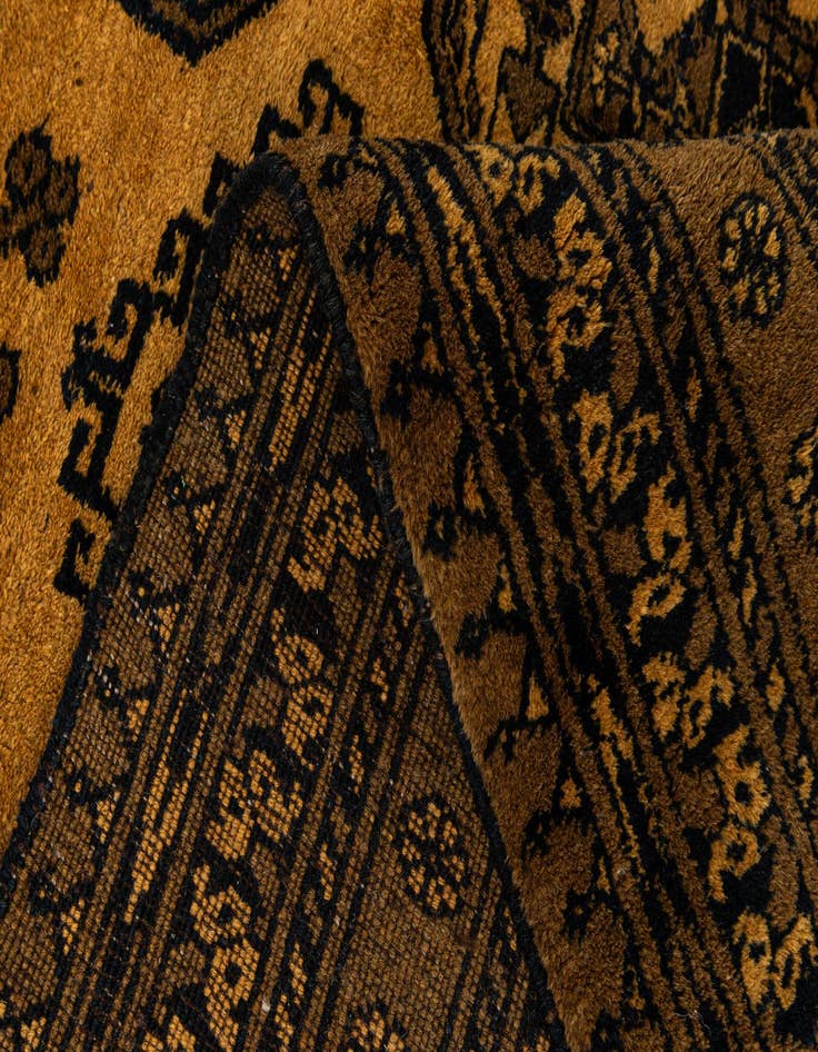 Detail image of 8' 7 x 11' 4  Hand Knotted Afghan Akhche Wool Rug