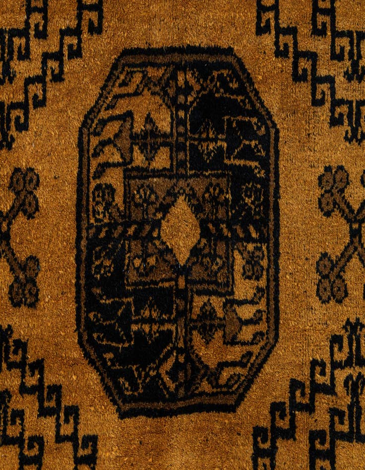 Detail image of 8' 7 x 11' 4  Hand Knotted Afghan Akhche Wool Rug
