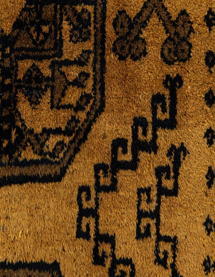 Detail image of 8' 7 x 11' 4  Hand Knotted Afghan Akhche Wool Rug