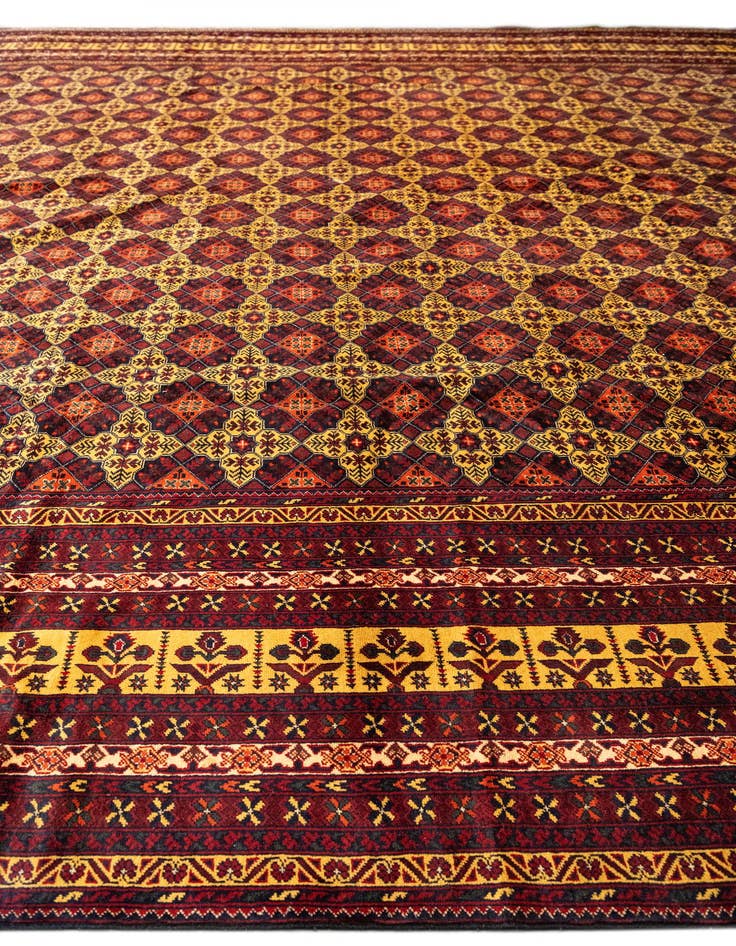 Detail image of 15' 8 x 19' 6 Hand Knotted Afghan Ersari Wool Rug