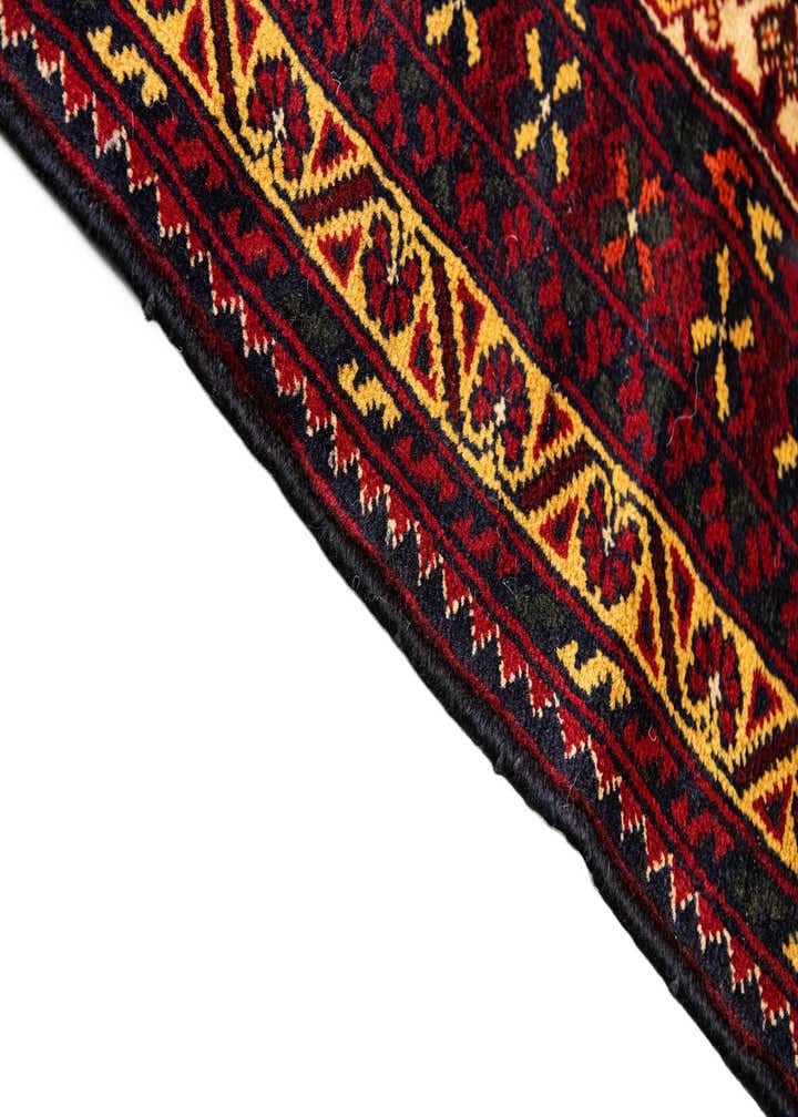 15' 8 x 19' 6 Hand Knotted Afghan Ersari Wool Rug