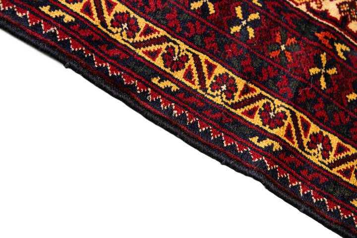 15' 8 x 19' 6 Hand Knotted Afghan Ersari Wool Rug