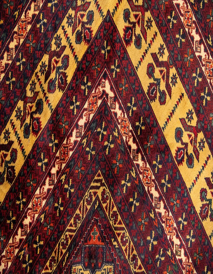 Detail image of 15' 8 x 19' 6  Hand Knotted Afghan Ersari Wool Rug