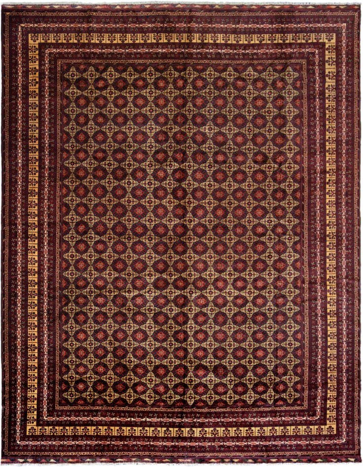 Detail image of 15' 8 x 19' 6 Hand Knotted Afghan Ersari Wool Rug