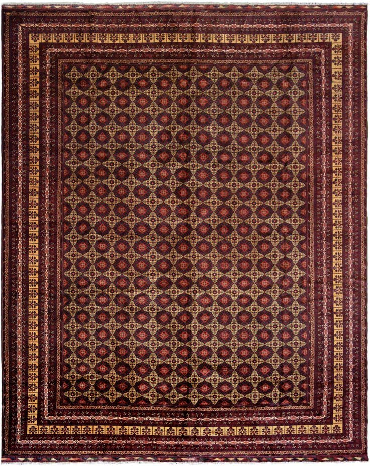 Detail image of 15' 8 x 19' 6 Hand Knotted Afghan Ersari Wool Rug