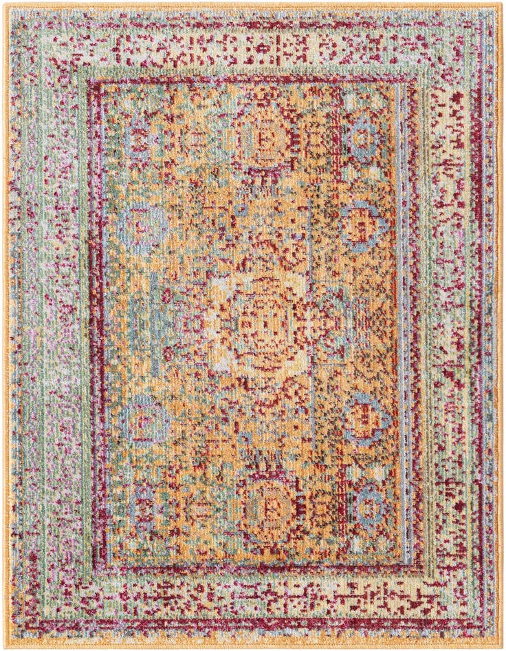 Detail image of 2' x 3' Aqua Rug