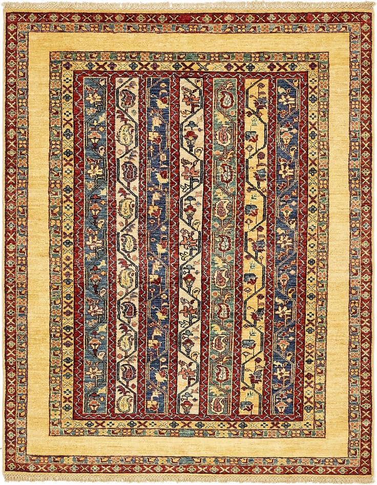 Detail image of 5' x 6' 9 Hand Knotted Ariana Ziegler Rug