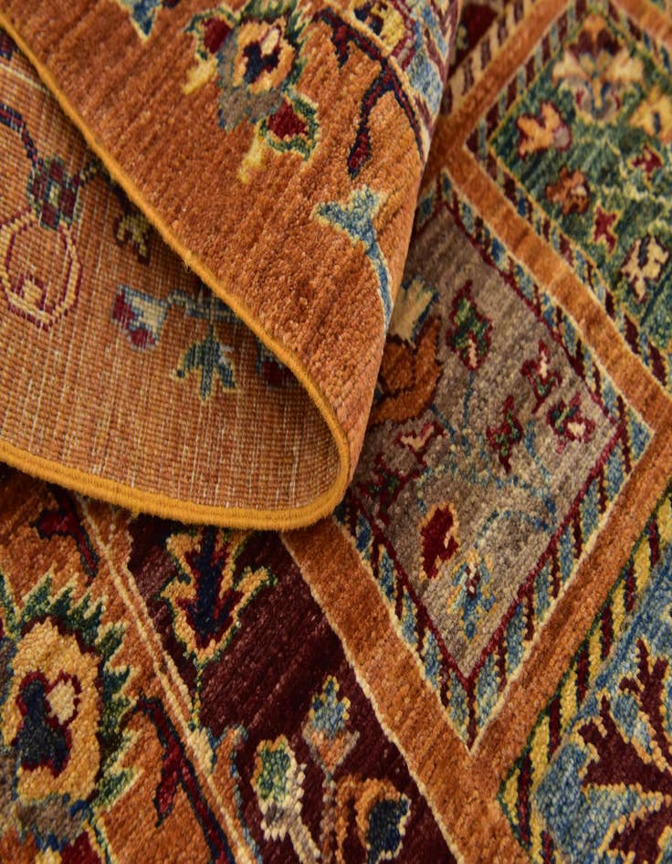 Detail image of 4' 10 x 6'  Hand Knotted Ariana Ziegler Rug