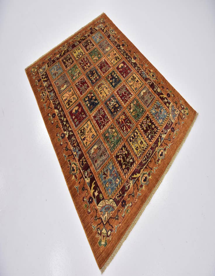 Detail image of 4' 10 x 6'  Hand Knotted Ariana Ziegler Rug