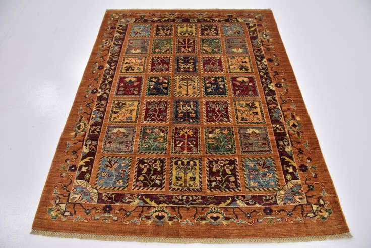 Detail image of 4' 10 x 6' Hand Knotted Ariana Ziegler Rug