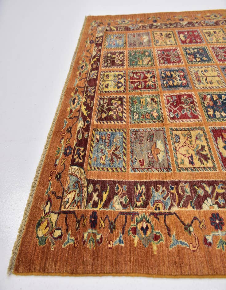 Detail image of 4' 10 x 6'  Hand Knotted Ariana Ziegler Rug