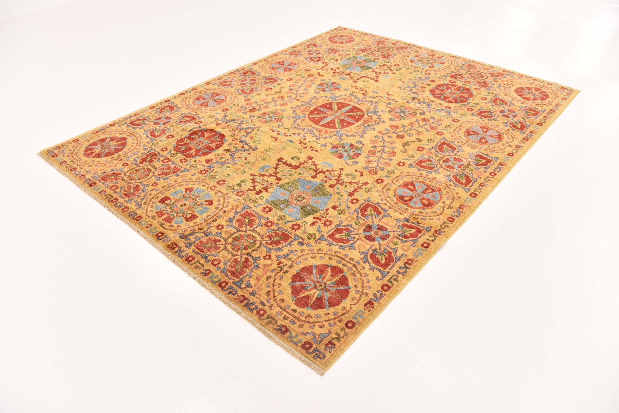 6' 7 x 8' 7 Hand Knotted Ariana Ziegler Oriental Rug