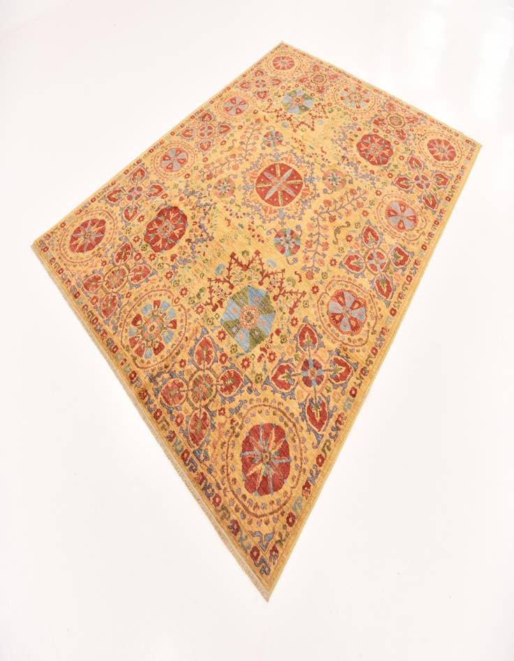 Detail image of 6' 7 x 8' 7  Hand Knotted Ariana Ziegler Oriental Rug