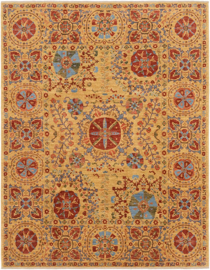 Detail image of 6' 7 x 8' 7 Hand Knotted Ariana Ziegler Oriental Rug
