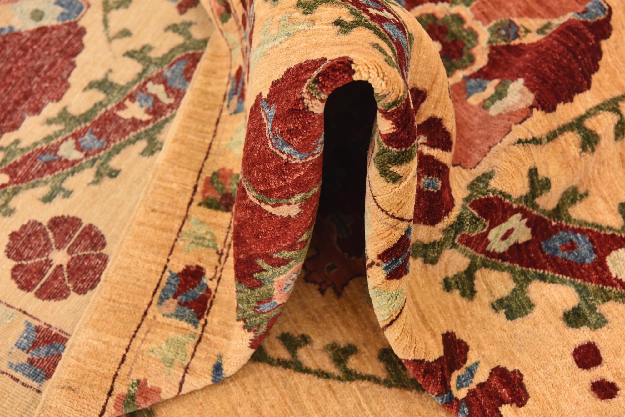 7' x 9' 7 Hand Knotted Ariana Ziegler Oriental Rug
