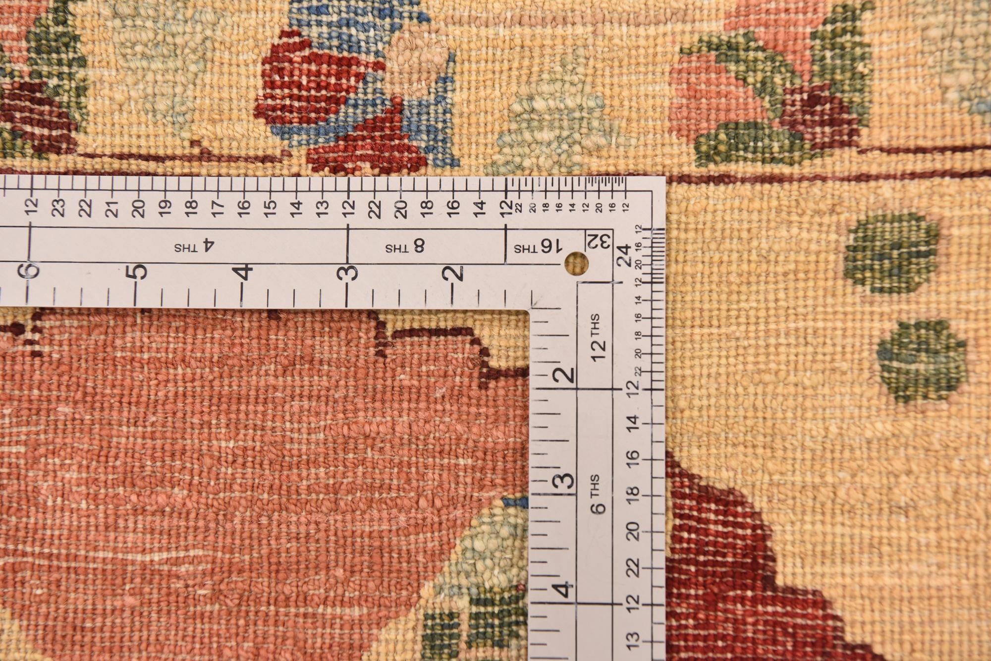 7' x 9' 7 Hand Knotted Ariana Ziegler Oriental Rug