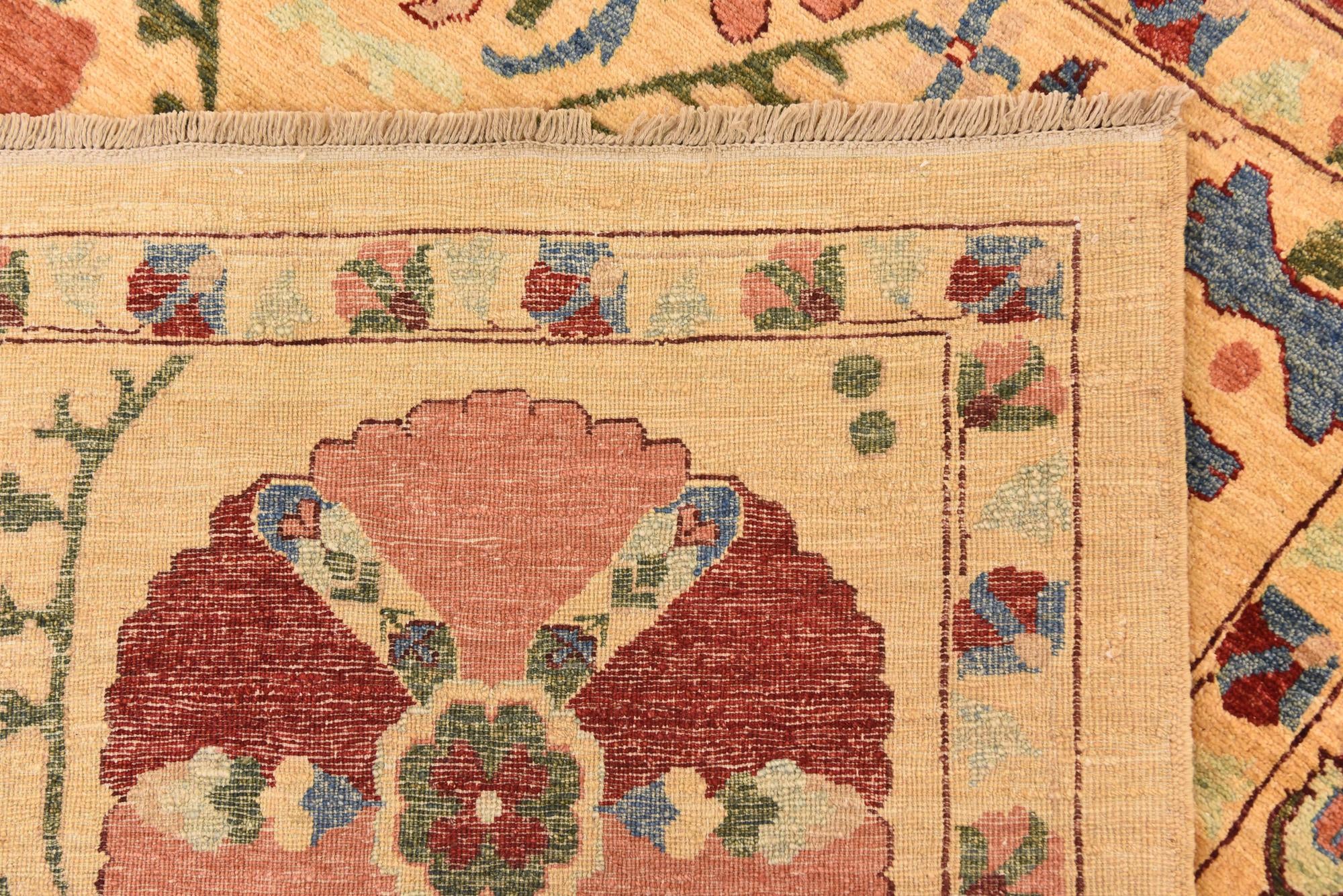 7' x 9' 7 Hand Knotted Ariana Ziegler Oriental Rug