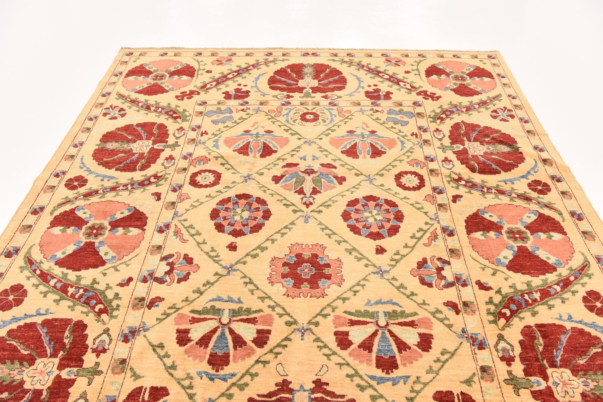 7' x 9' 7 Hand Knotted Ariana Ziegler Oriental Rug