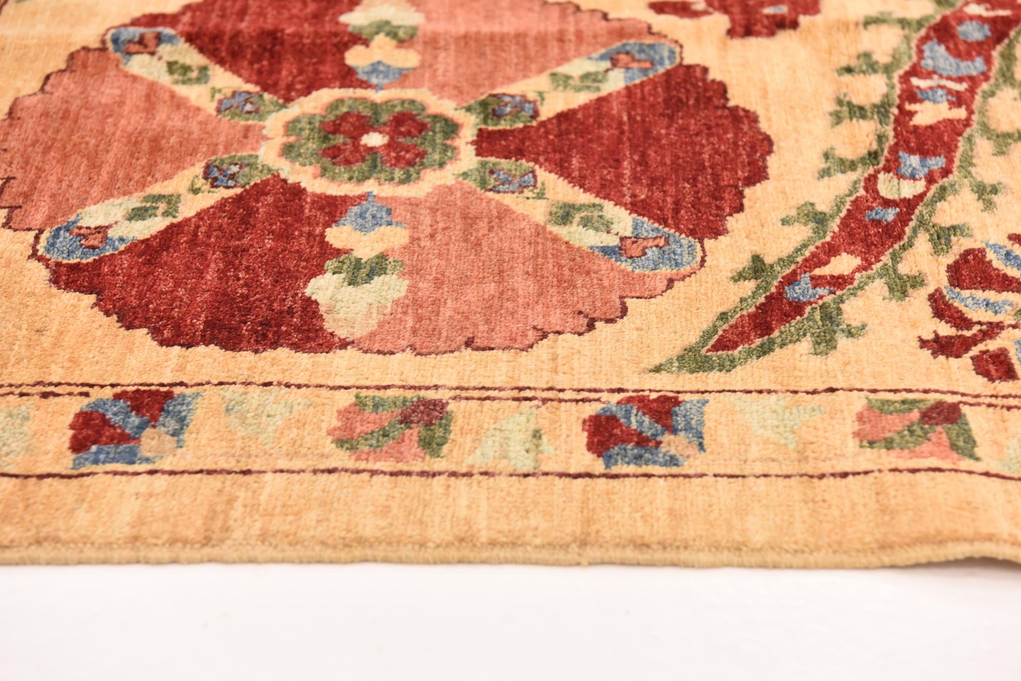 7' x 9' 7 Hand Knotted Ariana Ziegler Oriental Rug