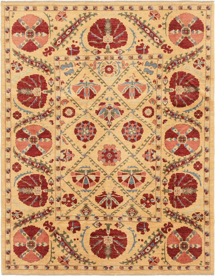 Detail image of 7' x 9' 7 Hand Knotted Ariana Ziegler Oriental Rug