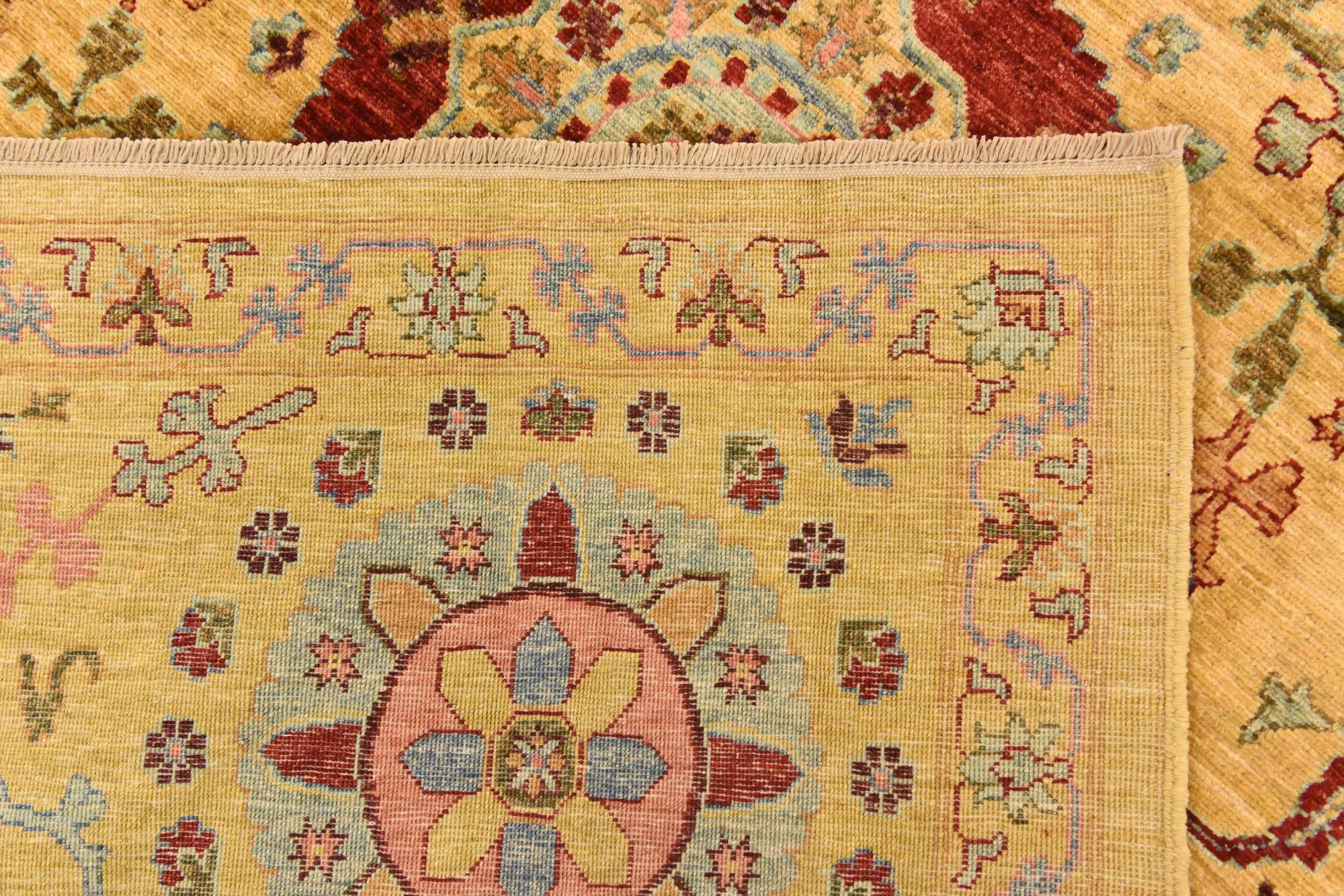 6' 6 x 9' 6 Hand Knotted Ariana Ziegler Oriental Rug