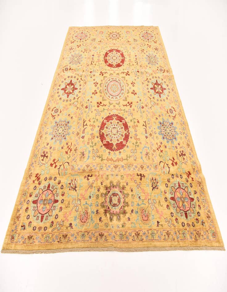 Detail image of 6' 6 x 9' 6  Hand Knotted Ariana Ziegler Oriental Rug