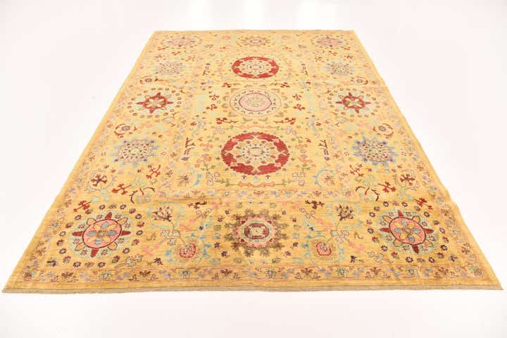 200cm x 290cm Handgeknoopt Ariana Ziegler Oosters Vloerkleed