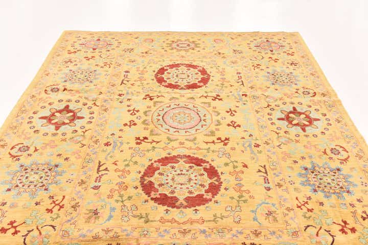 200cm x 290cm Handgeknoopt Ariana Ziegler Oosters Vloerkleed