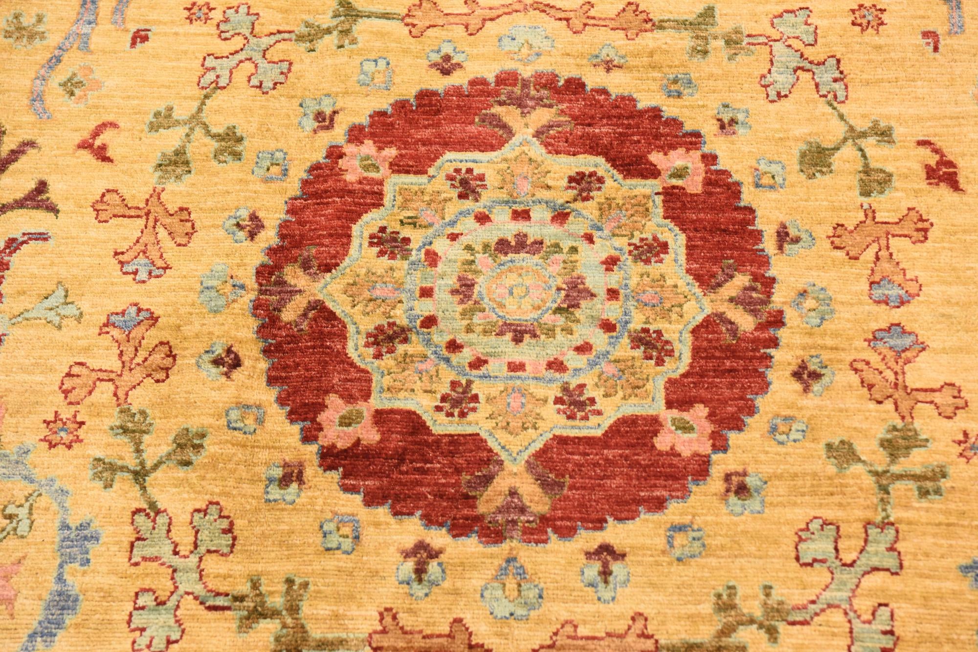 6' 6 x 9' 6 Hand Knotted Ariana Ziegler Oriental Rug