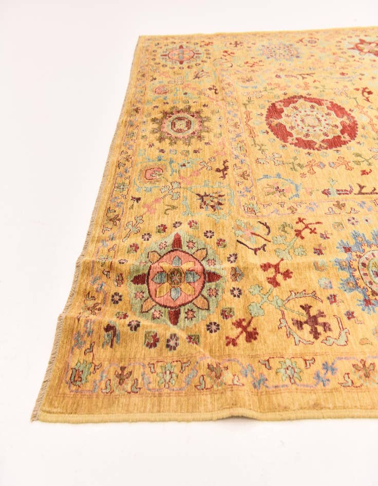 Detail image of 6' 6 x 9' 6  Hand Knotted Ariana Ziegler Oriental Rug