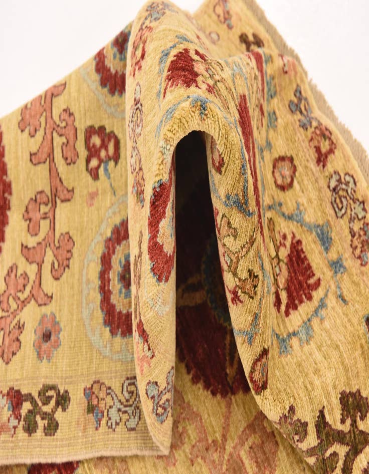 Detail image of 5' 9 x 8'  Hand Knotted Ariana Ziegler Oriental Rug