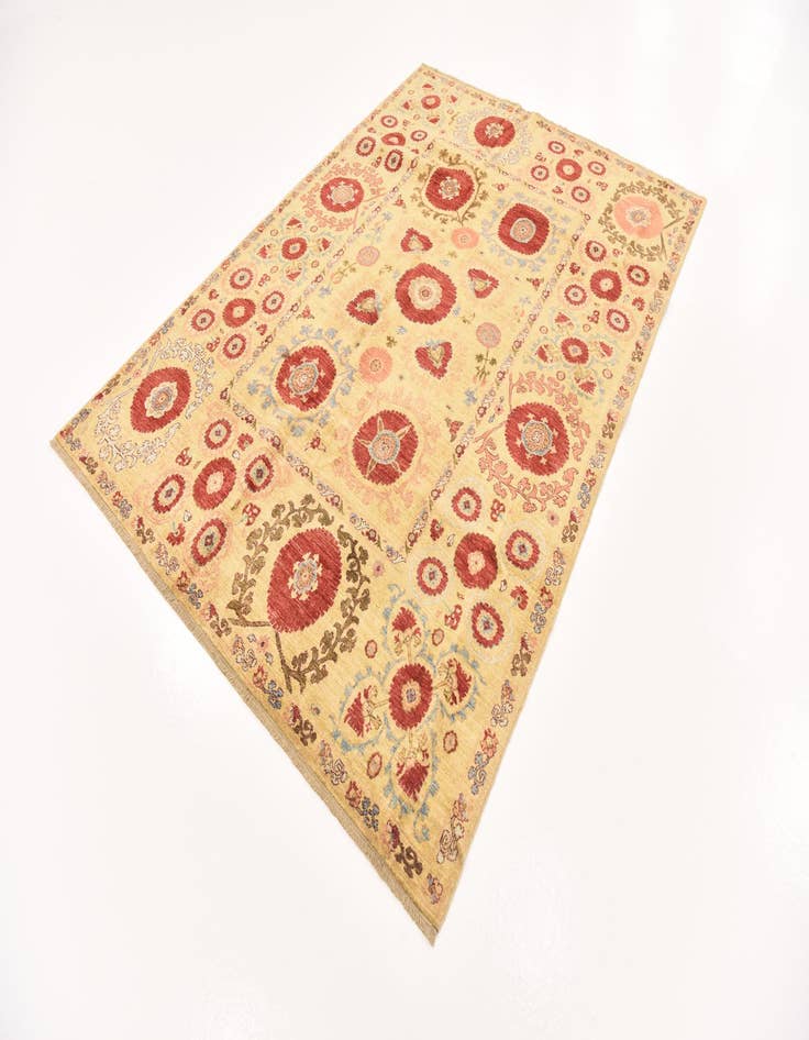 Detail image of 5' 9 x 8'  Hand Knotted Ariana Ziegler Oriental Rug