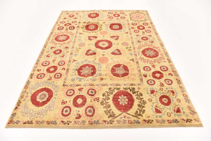 5' 9 x 8' Hand Knotted Ariana Ziegler Oriental Rug