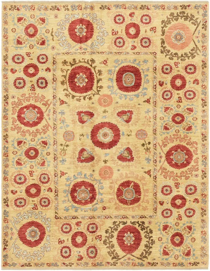 Detail image of 5' 9 x 8' Hand Knotted Ariana Ziegler Oriental Rug