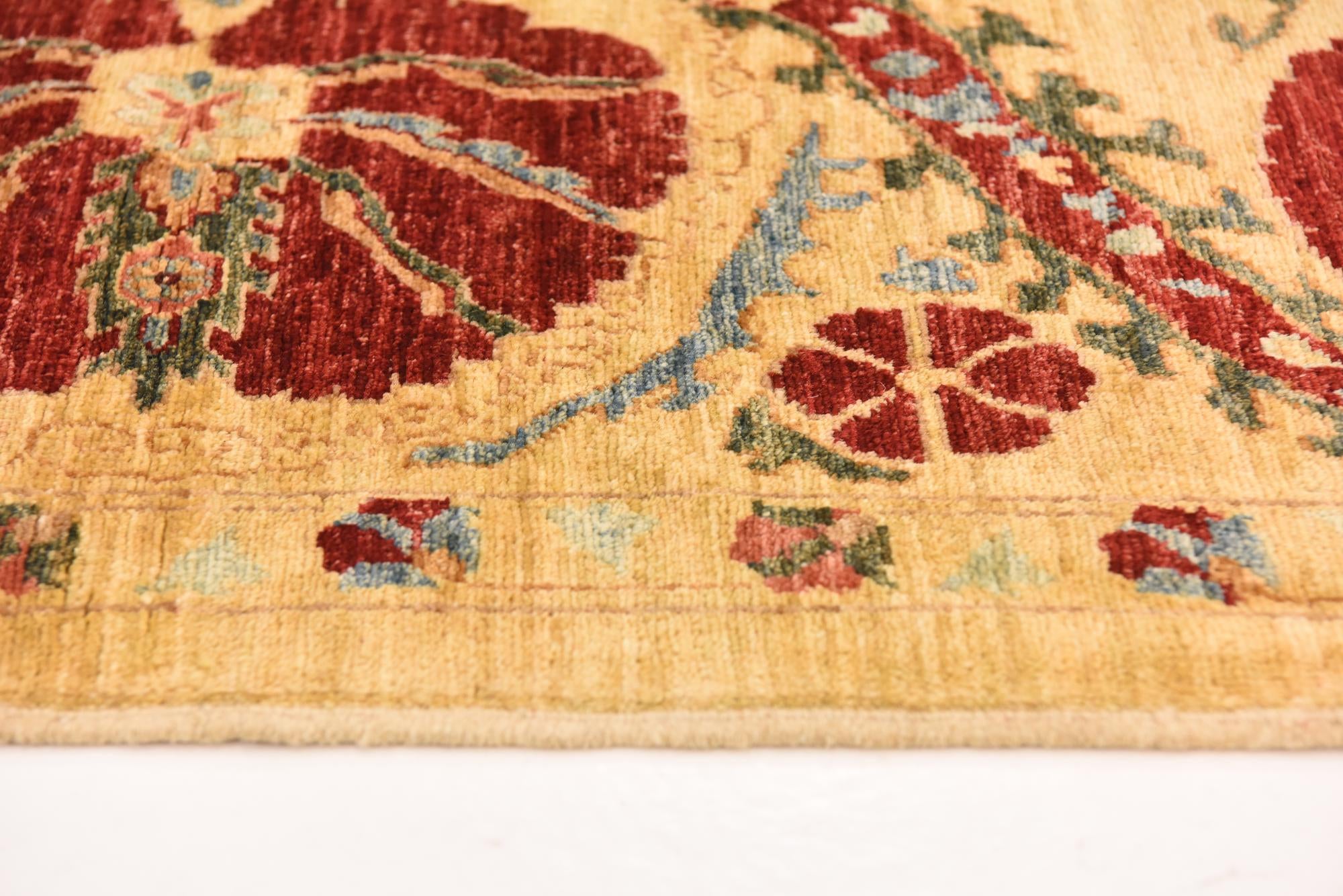 5' 8 x 8' Hand Knotted Ariana Ziegler Oriental Rug
