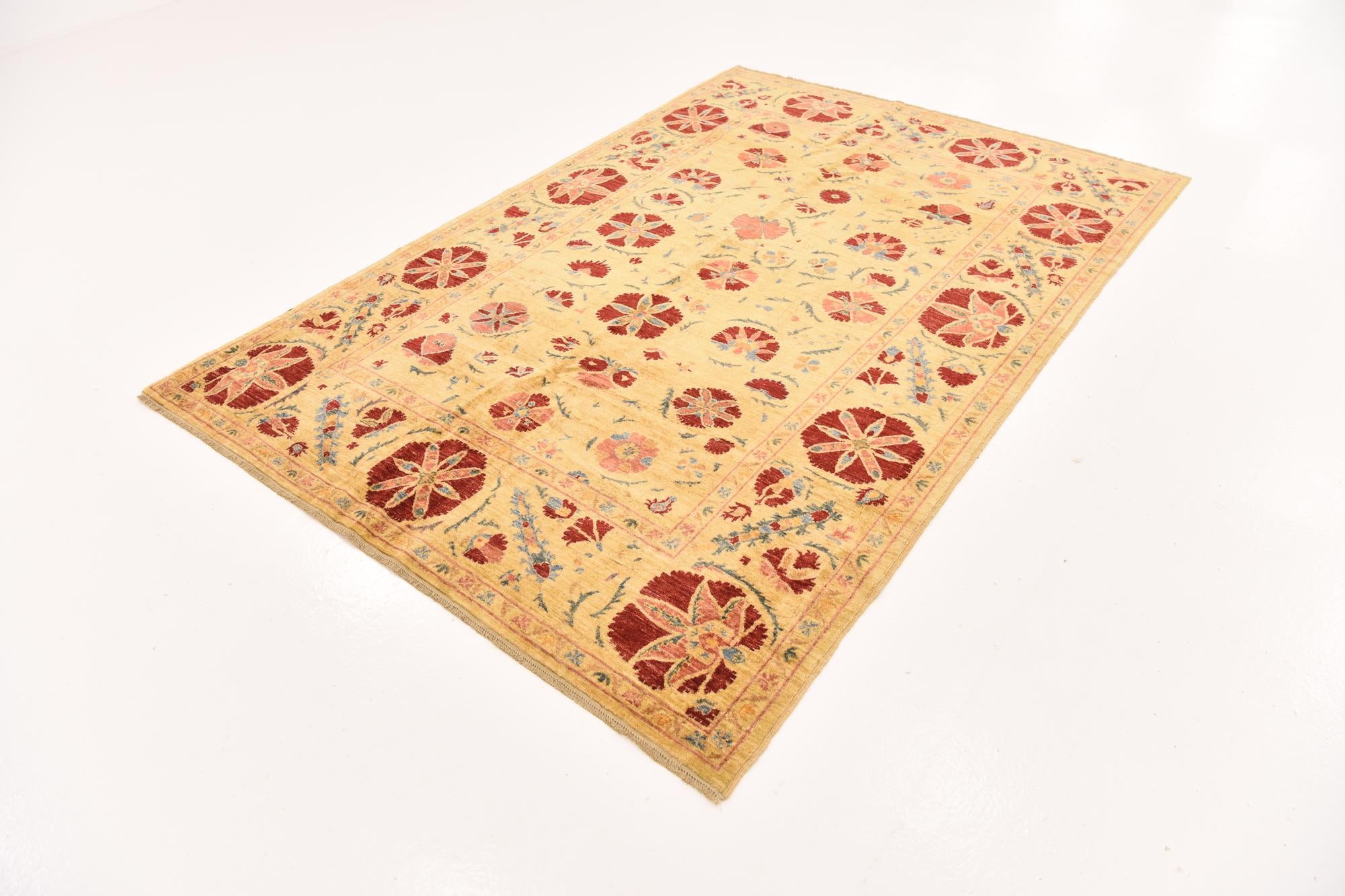 5' 3 x 7' 10 Hand Knotted Ariana Ziegler Oriental Rug