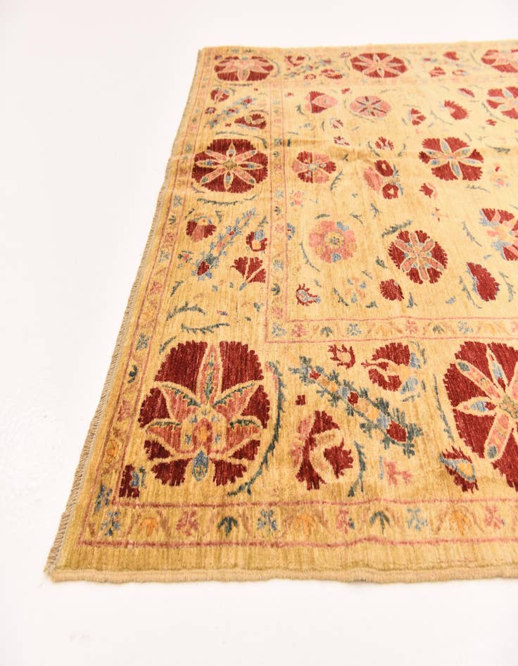 Detail image of 5' 3 x 7' 10  Hand Knotted Ariana Ziegler Oriental Rug