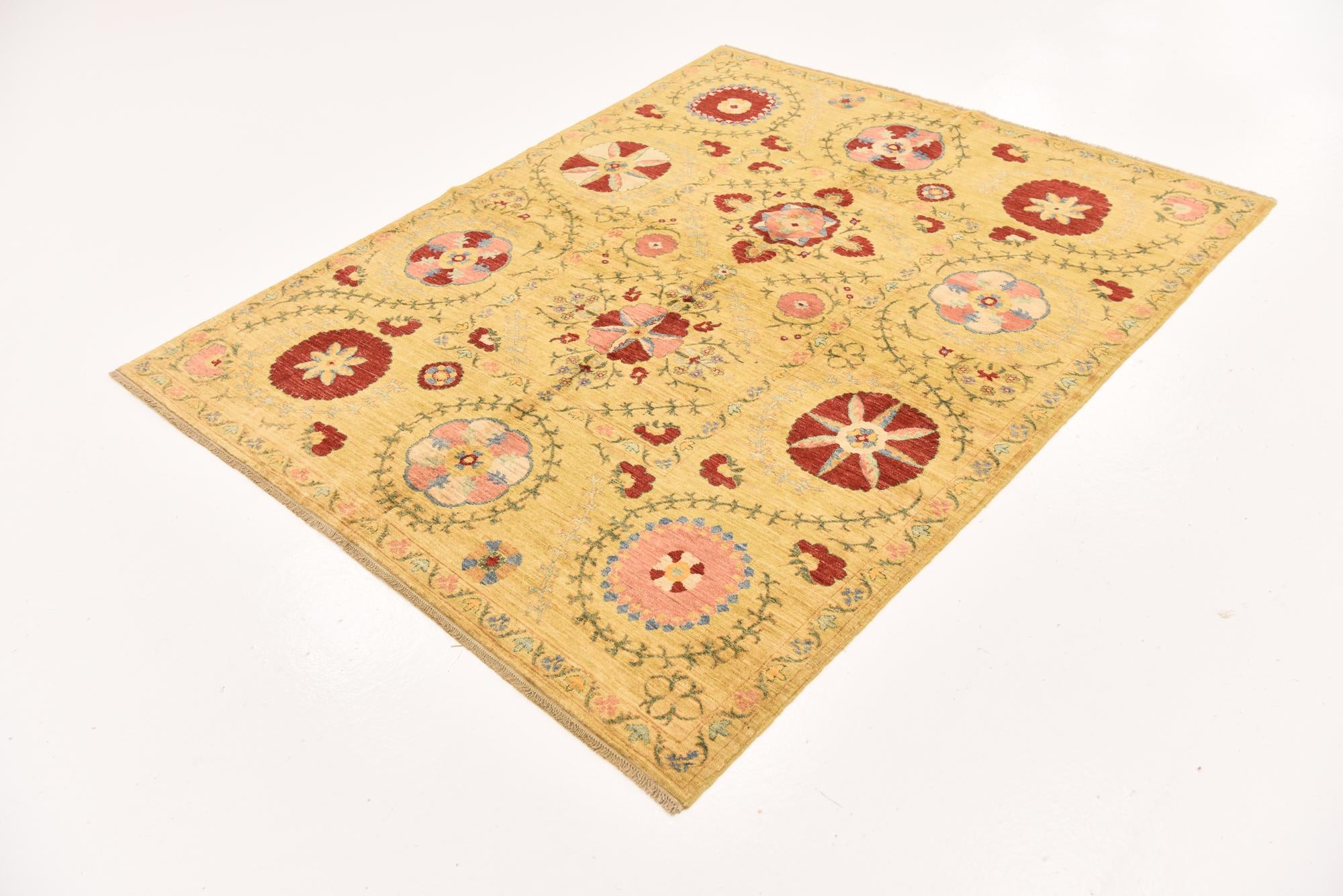 5' 1 x 6' 4 Hand Knotted Ariana Ziegler Oriental Rug