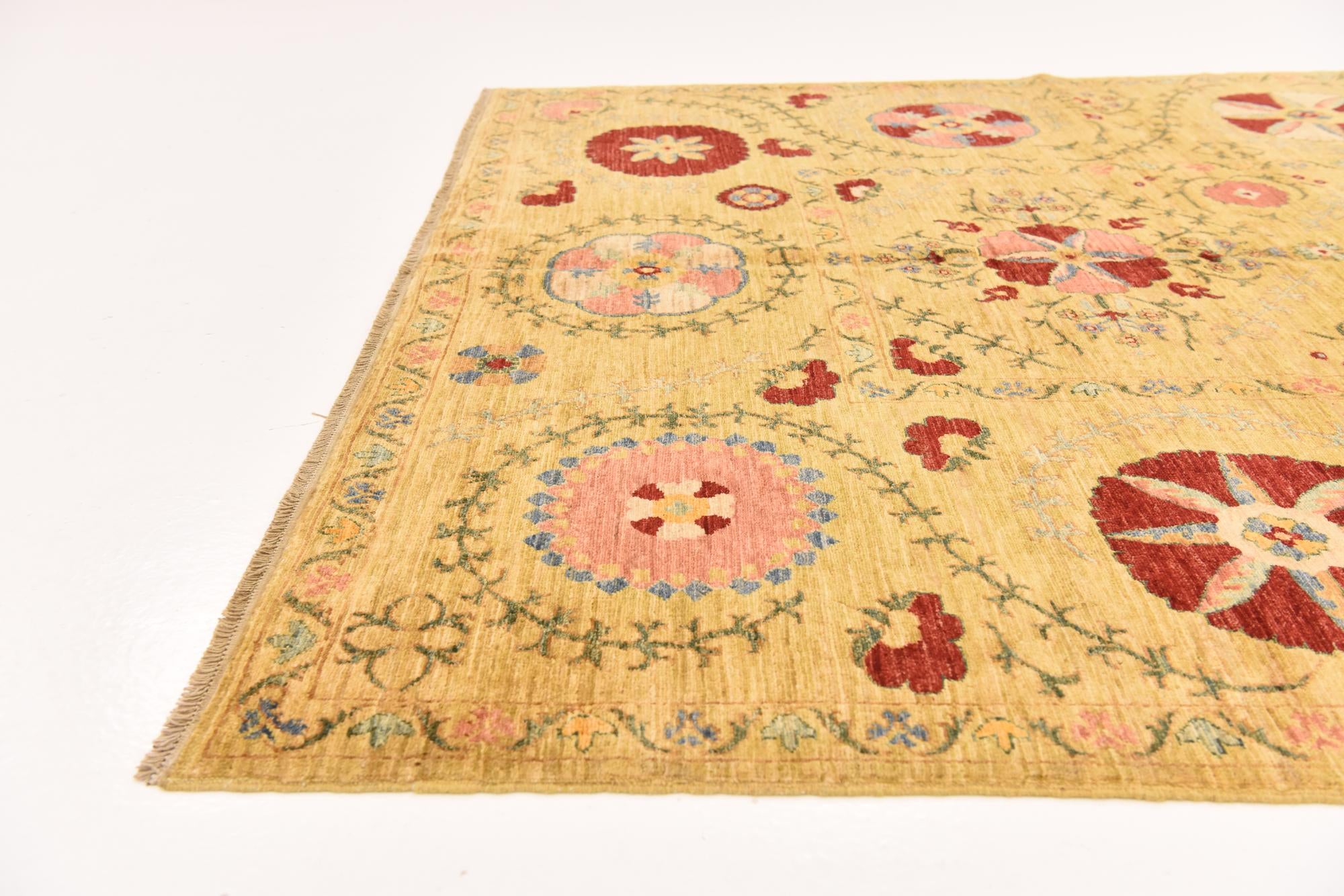 5' 1 x 6' 4 Hand Knotted Ariana Ziegler Oriental Rug