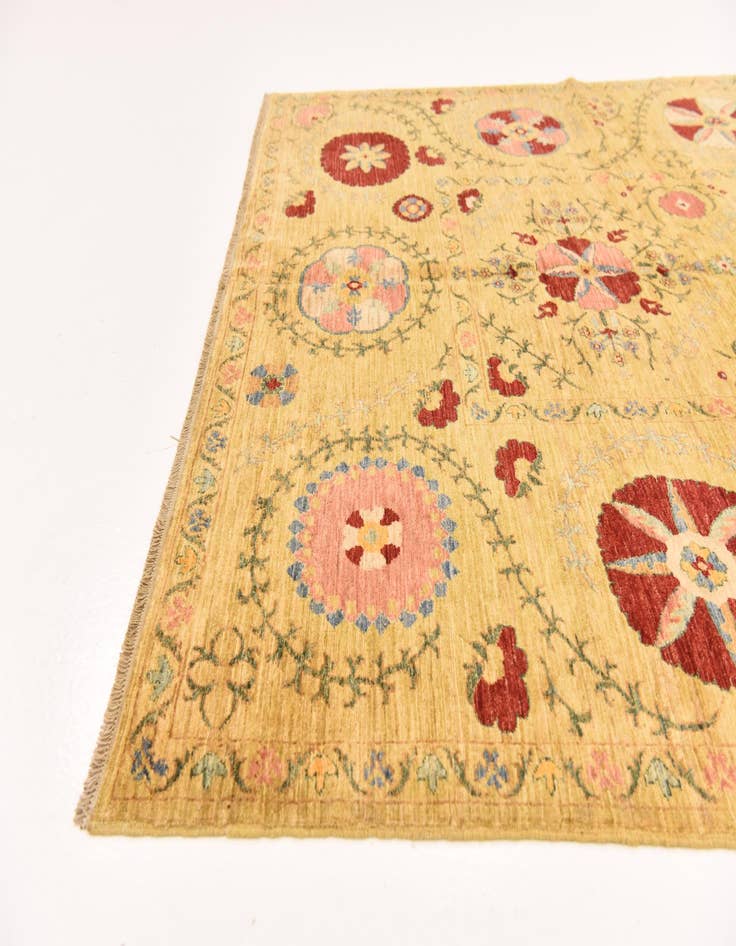 Detail image of 5' 1 x 6' 4  Hand Knotted Ariana Ziegler Oriental Rug