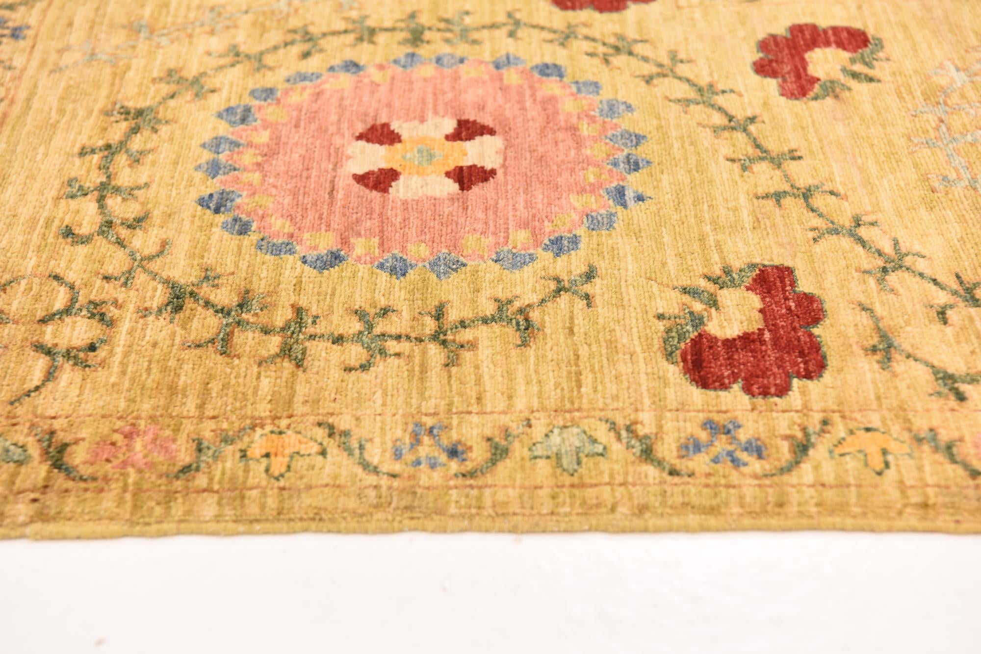 5' 1 x 6' 4 Hand Knotted Ariana Ziegler Oriental Rug