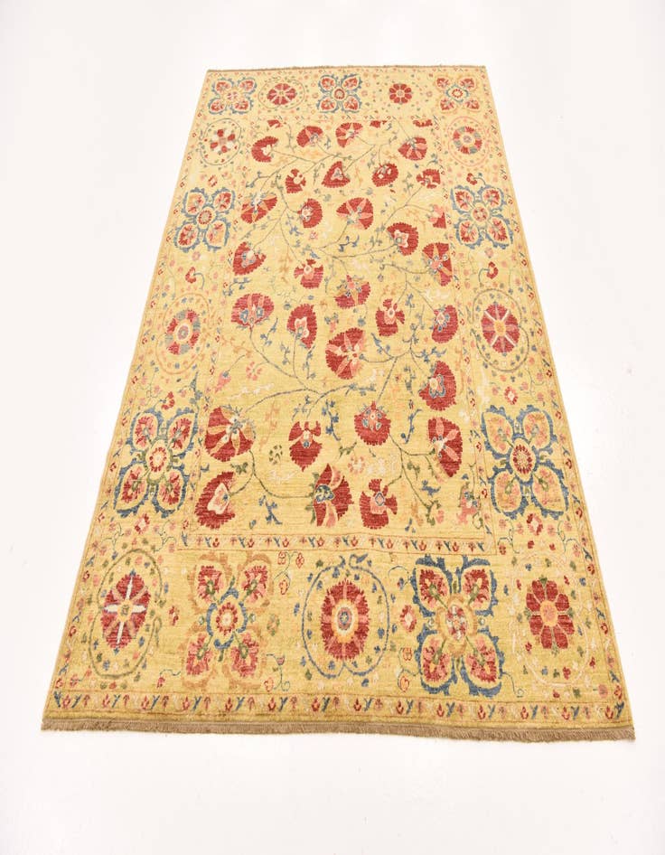 Detail image of 5' 2 x 6' 11  Hand Knotted Ariana Ziegler Oriental Rug