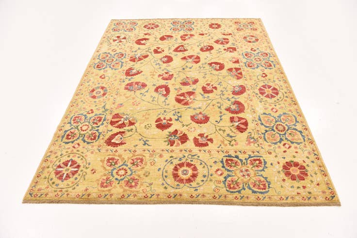 Detail image of 5' 2 x 6' 11 Hand Knotted Ariana Ziegler Oriental Rug