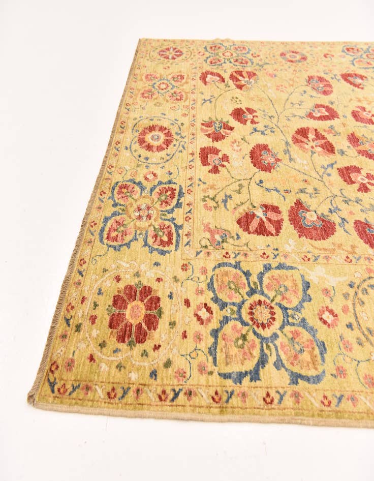 Detail image of 5' 2 x 6' 11  Hand Knotted Ariana Ziegler Oriental Rug